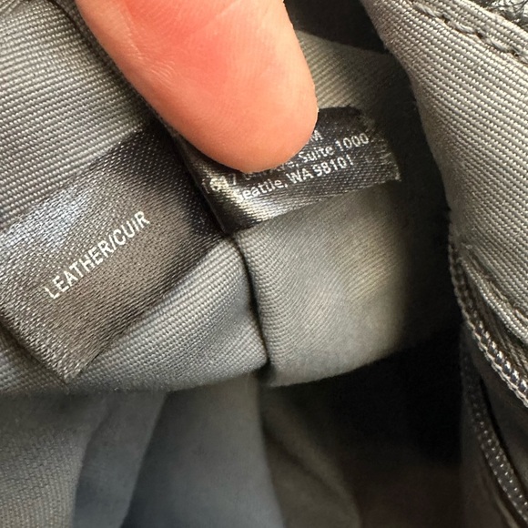 Treasure & Bond Luca Grainy Leather Black Leather Backpack - Picture 8 of 11